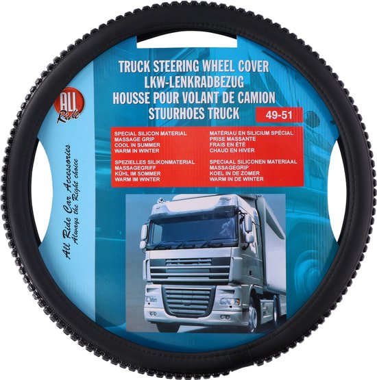 All Ride Lenkerabdeckung Truck - Lenker mit Durchmesser 44-46CM - Gummi - Anti-Rutsch Textur - einfach zu installieren - Schwarz