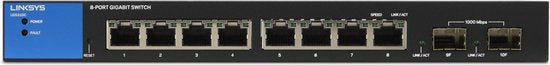 Linksys LGS310C – Netzwerk-Switch – Managed – 8 Ports – 2 SFP-Ports – Schwarz