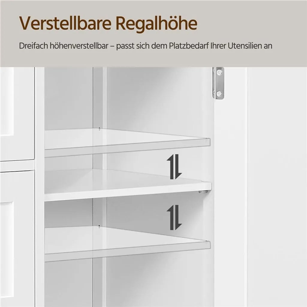 Yaheetech Badezimmerschrank - 56x30x82 cm - Aufbewahrung - Schubladen - Verstellbar - Kompakt - Weiß