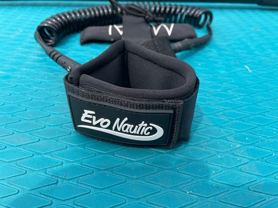 EvoNautic SUP Leash 10ft – Fußschlaufe für SUP – Länge: 3 Meter – Verstellbare Fußschlaufe – Für alle Boards geeignet – Aus robustem und strapazierfähigem Material