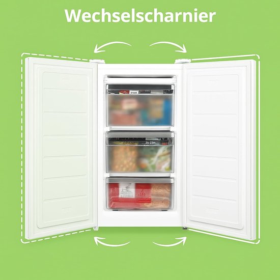COMFEE RCU60WH2(E) 60-Liter-Standgefriertruhe, 3 Fächer
