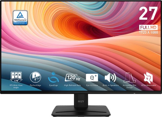 MSI PRO MP271A E2 – Full-HD-Monitor – 120 Hz – 27 Zoll