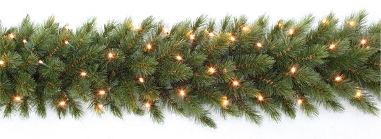 Triumph Tree Forest Frosted Girlande mit LED-Beleuchtung - L270 cm - Grün