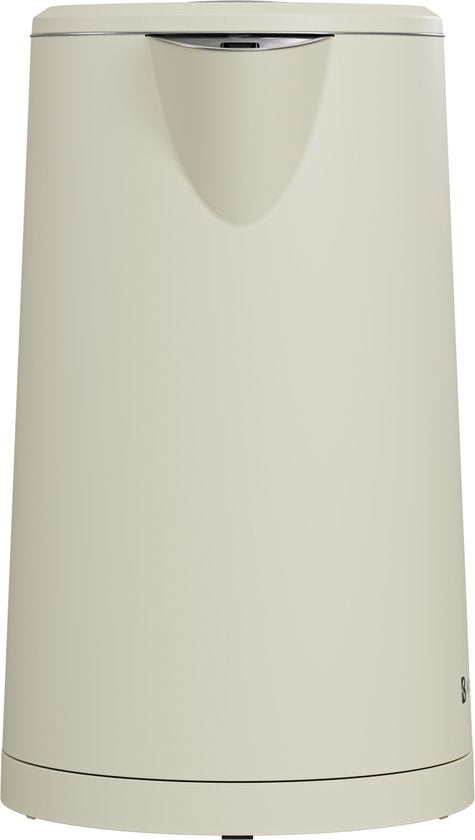 KitchenBrothers Wasserkocher - 1.7L - Mit Temperaturregelung - Elektrisch - Warmhaltefunktion - Display - Doppelwandig - Cool-touch - 2200W - Beige