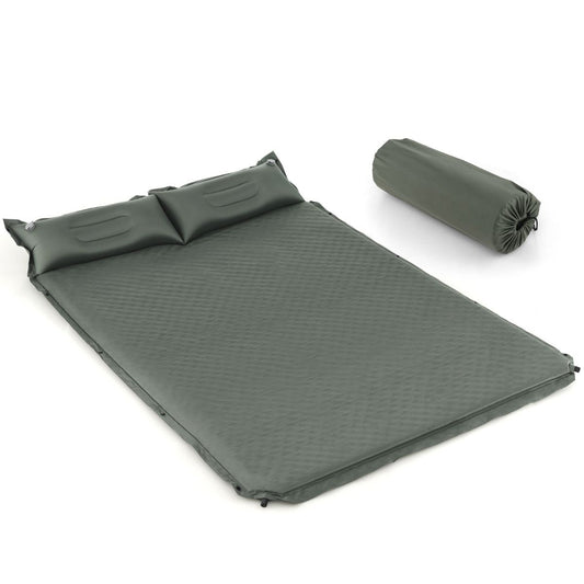 Coast Campingmatte 2-Personen - Selbstaufblasend - Wasserdicht - 187 x 69 x 4 cm - Grün