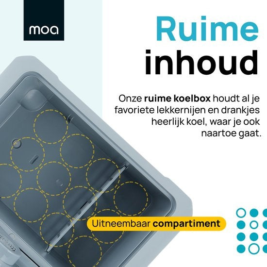 MOA Elektrische Koelbox - Coolbox - Met Verwarmingsfunctie - 12V en 230V - 40 Liter - ECW40