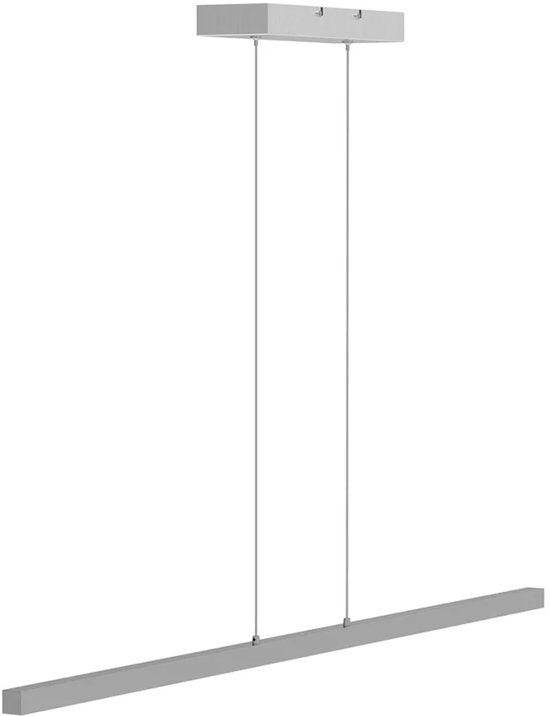 Minimalistische Stahl-Hängeleuchte Danske 2745ST - 114 cm, ausziehbar, höhenverstellbar - Mexlite
