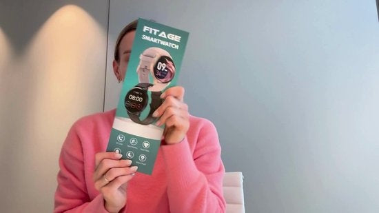 FITAGE Sportuhr - Smartwatch - Schrittzähler Uhr - Smartwatches - Activity Tracker - GPS - Frauen und Männer - Schwarz