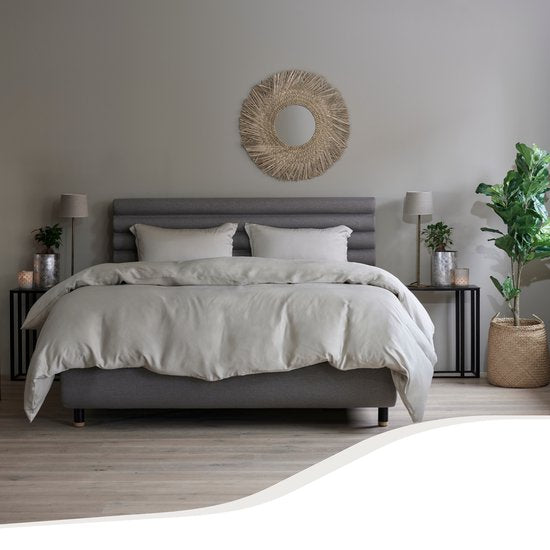 Home by TEMPUR® - Bettbezug aus 100% seidigem Bambus - bügelfrei und trocknergeeignet - Natur - 260x240 cm - ohne Kissenbezug