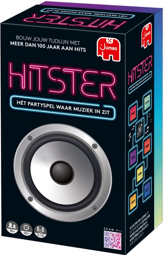 Jumbo Hitster Original – Niederländisches Partyspiel – Musikspiel – Aktionsspiel