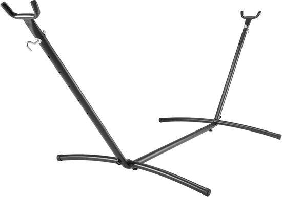 Juskys Hängematte Paya - Anthrazit - inkl. Gestell und Aufbewahrungstasche