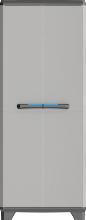 Keter Linear Utility Storage Cabinet - 68x173x39 cm - Grau/Schwarz