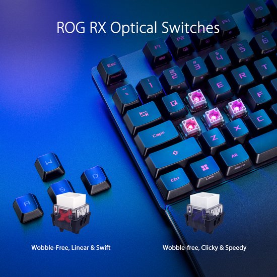 ASUS ROG STRIX SCOPE II RX/RXRD – Tastatur – XA12 – kabelgebunden – USB – Schwarz – QWERTY
