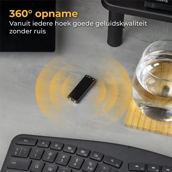 Nuvance - Lauschangriff - Mini-Lauschangriff - Sprachaufzeichnung digital - Spionage-Recorder - Diktiergerät - Lauschangriff Aufnahme