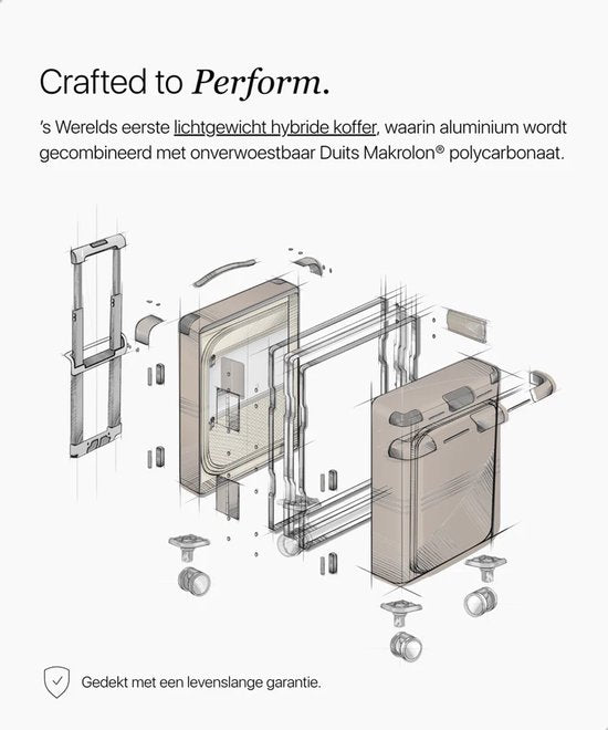ONYX Hybrid Pro Handgepäckkoffer mit Frontfach, 38 Liter – aus recyceltem Polycarbonat und ohne Reißverschluss – Reisekoffer mit TSA-Schloss und Spinner-Rädern – leichter Trolley mit Laptopfach – Orbit Silver
