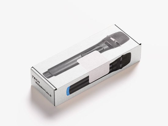 Tech Essentials® 2 Stück - Drahtloses Mikrofon-Set - 2.4Ghz - USB-C Empfänger - Plug & Play - Karaoke - Studio - ASMR