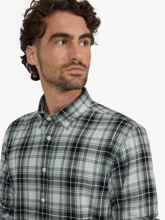 McGregor Hemd Flanell kariert Grün - Größe XL - Männer - Hemden Casual