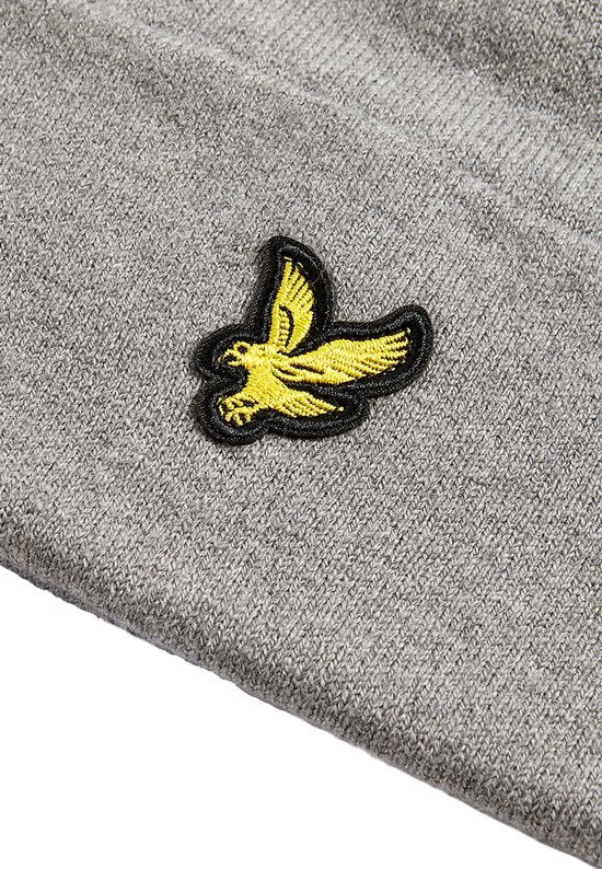Lyle & Scott Mütze aus Wollmischung, grau – Einheitsgröße – Herren