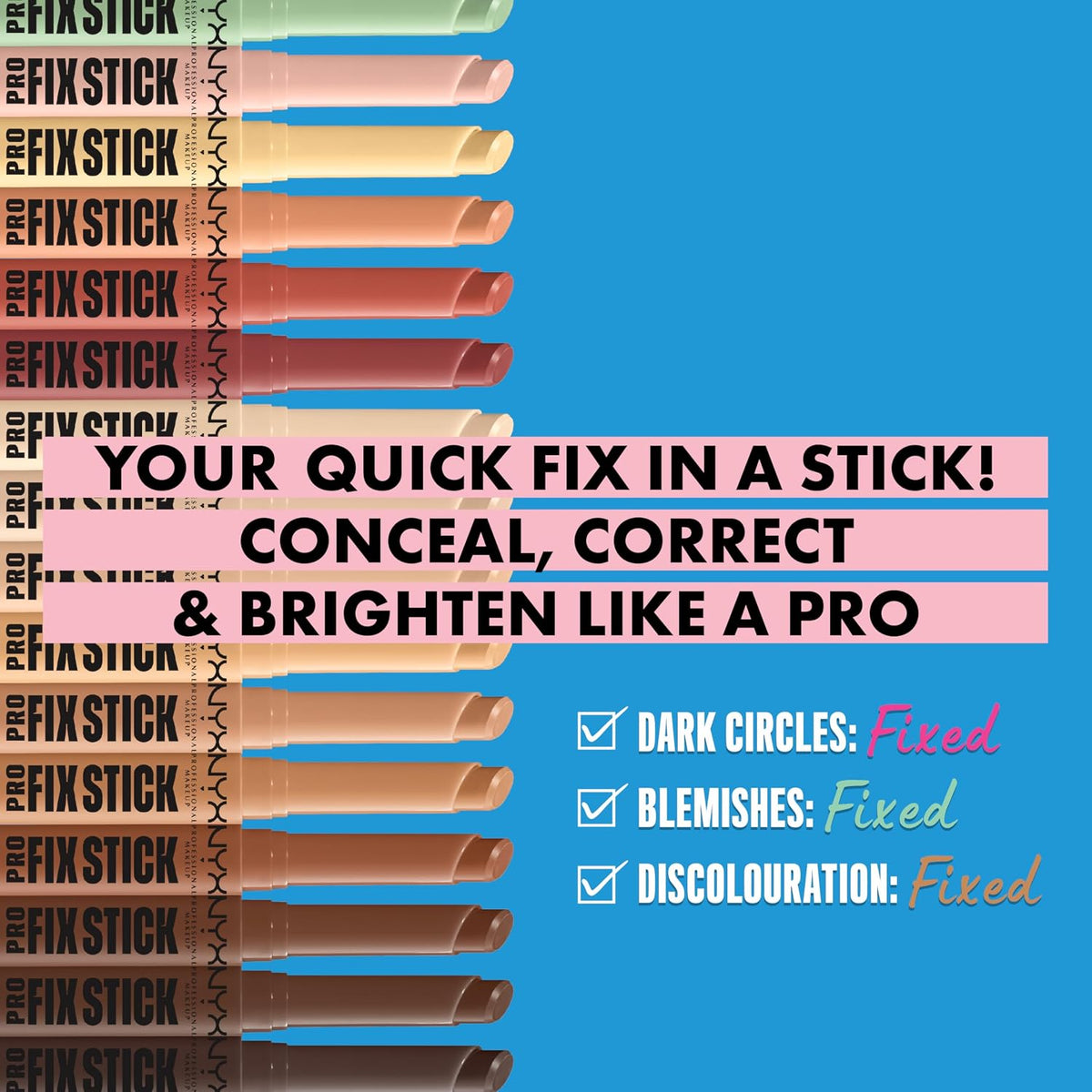 Nyx Professional Makeup Concealer Correcting Stick Pro Fix 12H – Nutmeg – vegane Formel – 11 cm