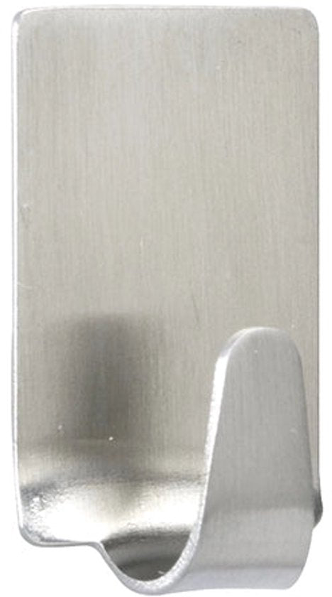 Wenko Wandhaken, rechteckig, 4er-Set – Schwarz – Selbstklebend