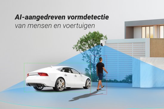 EZVIZ H8c Pro 3K – WLAN-Überwachungskamera für den Außenbereich – PTZ mit 360°-Sichtfeld – KI-basierte Personen- und Fahrzeugerkennung – Farb-Nachtsicht und Sirene – Zwei-Wege-Audio