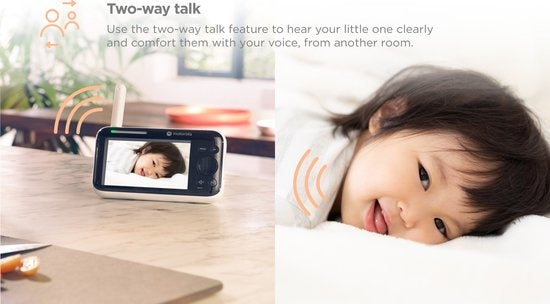 Motorola Nursery PIP 1610 Babyfoon - Baby Monitor met Camera en App - Nachtvisie - Wit