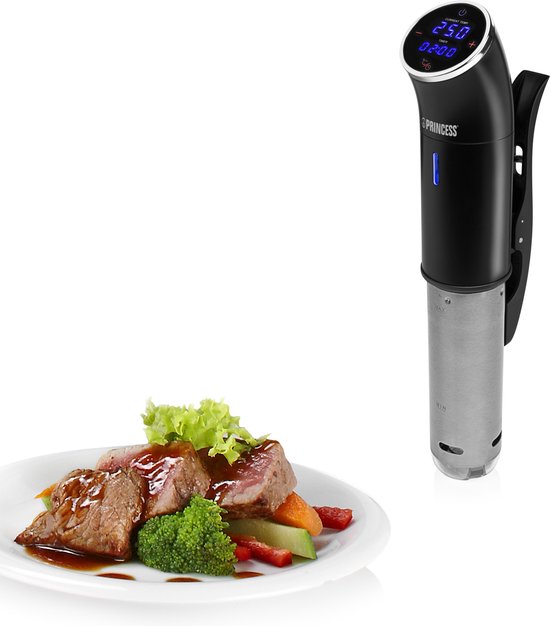 Princess 267003 Sous-Vide-Stick – IPX7 wasserdicht – Sous-Vide-Stick – Präzise Temperatureinstellung – Touchscreen – 1200 W