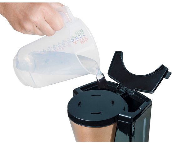 Bestron Filterkaffeemaschine 900 W – ACM1000CO – 1 l, 8 Tassen – Thermoskanne – Kupfer – 5 Jahre Garantie