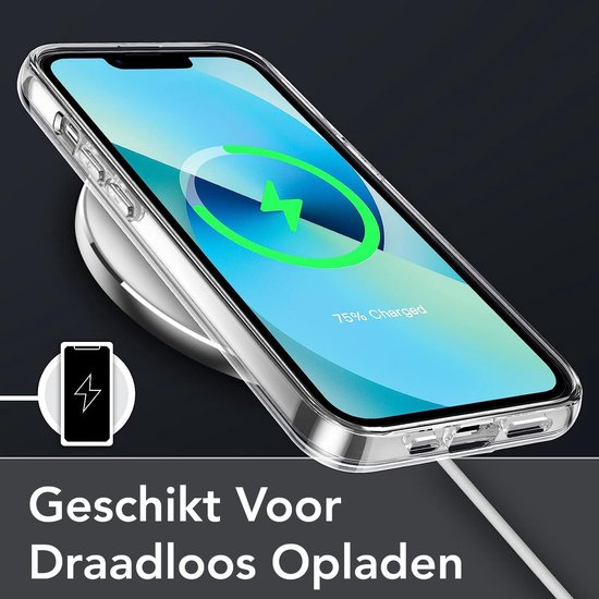 Podec iPhone 13 mini Case Transparent - Bundle mit 2x Displayschutzfolie + 2x Kameraschutzfolie - Handyhülle mit Schutzglas - Case Transparent