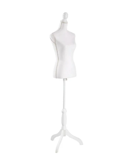 tectake - Schaufensterpuppe - Damen-Büsten-Torso - weiß - höhenverstellbar - 402566