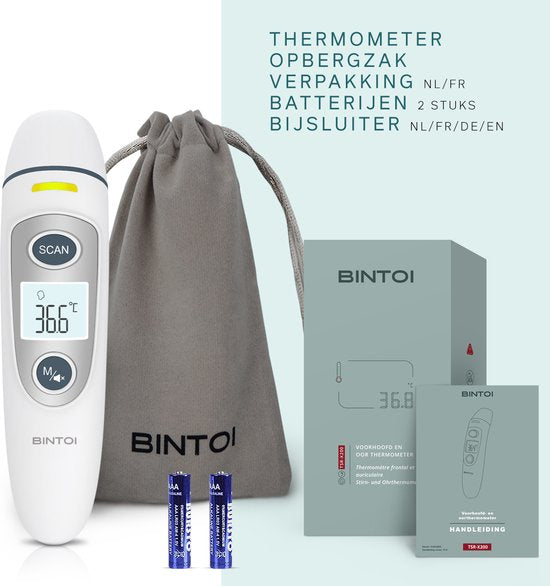 Bintoi - Stirnthermometer - X200 - Ohrthermometer - Fieberthermometer