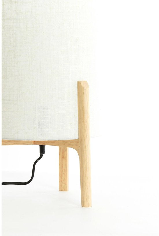 Light & Living Tischlampe Braun – Holz – Ø 28 x 44 cm – E27