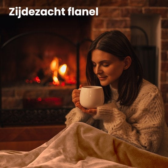 Auronic - Electric Blanket - Wärmedecke - 9 Wärmestufen - 2 Personen - 200x150 - Hellbraun