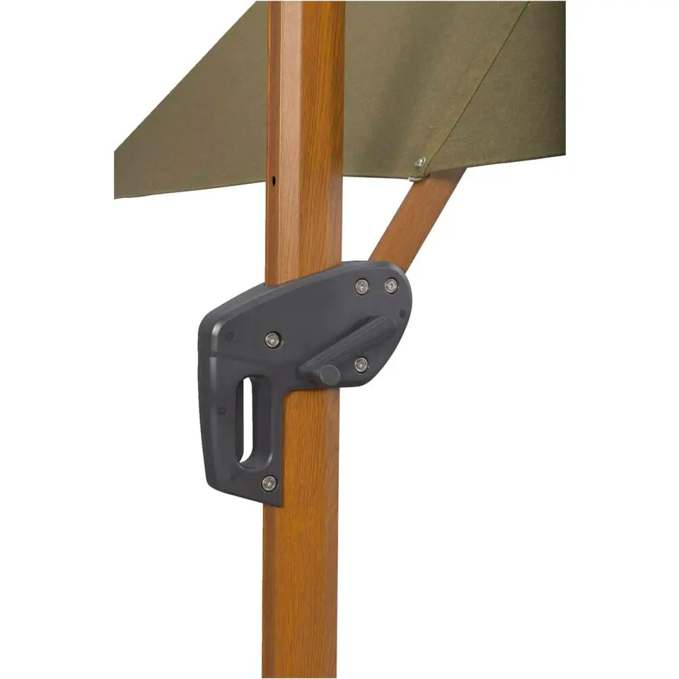 Schwebeschirm Nancy – Grün – 300 x 300 cm – um 360° drehbar mit Ständer