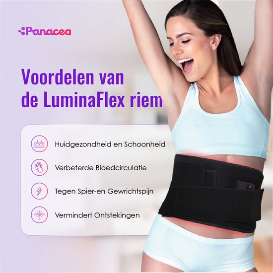 TheraFlex Infrarotlampe Infrarotgürtel Rückenband Rotlichttherapie - Muskeln & Gelenke - Schmerzen im unteren Rücken