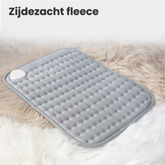 Auronic Heat Pillow - Elektrisch - 40x30cm - Nacken und Schultern - Waschbar - Grau