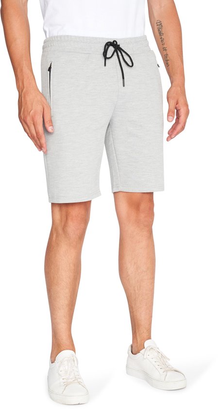 Mario Russo Mario Russo Pique Short grau melange
