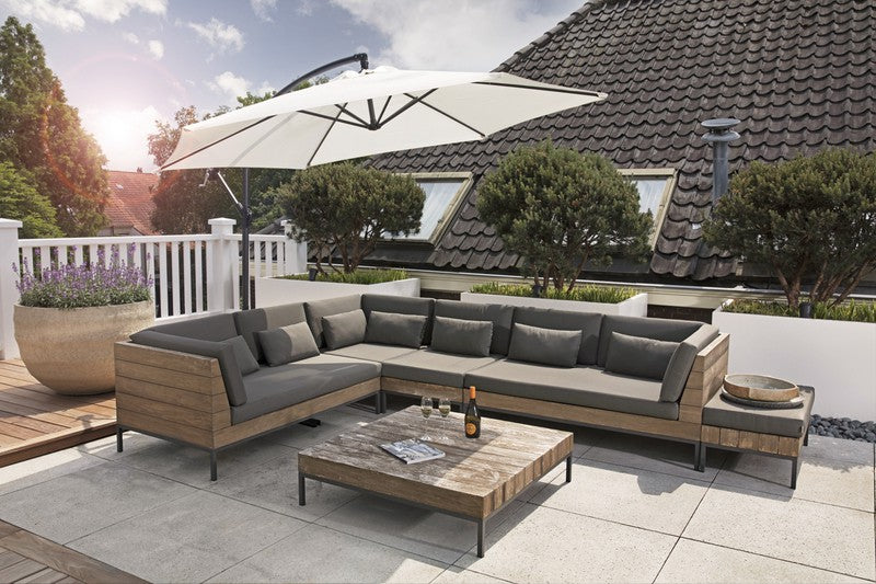 Lifa Garden Hängesonnenschirm - 300 cm Durchmesser x 250 cm Höhe - cremefarben