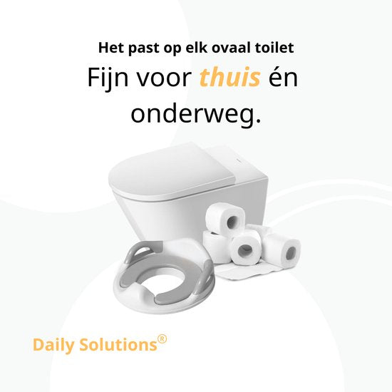 Daily Solutions® Toilettentrainer & Toilettentrainerin - Toilettentrainer für Kleinkinder - Stabil - Toilettentraining für Kinder - Ergonomisches Design