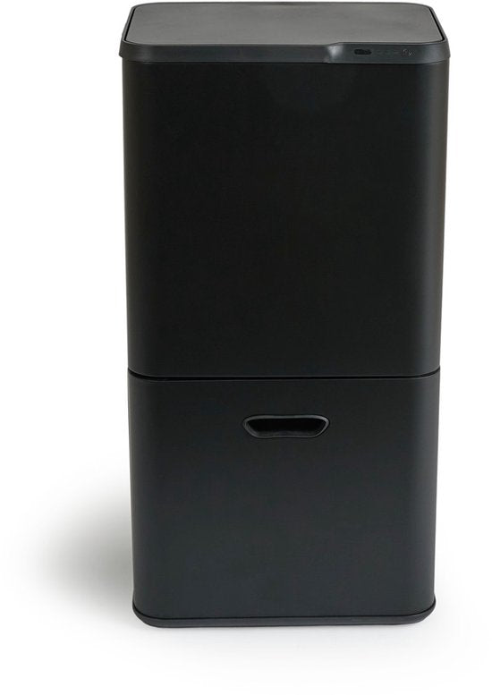 Umuzi Cleaning - Recyclingeimer 63L - Abfalleimer - Sensor - 30.5x41x78cm - Matt Schwarz