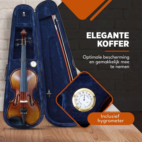 Finesse-Geigen-Starter-Set – mit Koffer und Zubehör – 4/4 – Geige – Musikinstrument – Paris