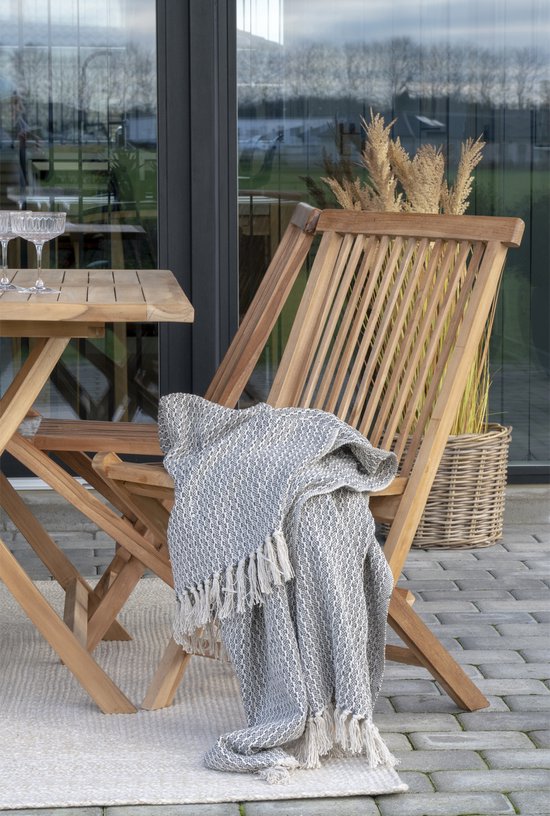 House Nordic Gartenstuhl - 2er Set - Max. 120 kg - Teakholz - 62 x 46 x 89 cm