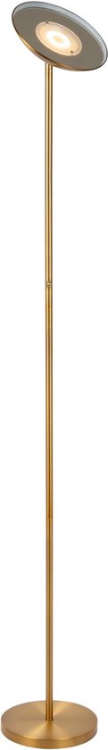 Lucide ZENITH – Stehlampe – Ø 25,4 cm – dimmbare LED – 1x20 W, 3000 K – Mattgold / Messing