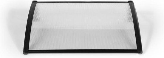 909 Wetterfeste Türmarkise - Vordach - UV-Polycarbonat und Aluminium - 100 x 80 cm