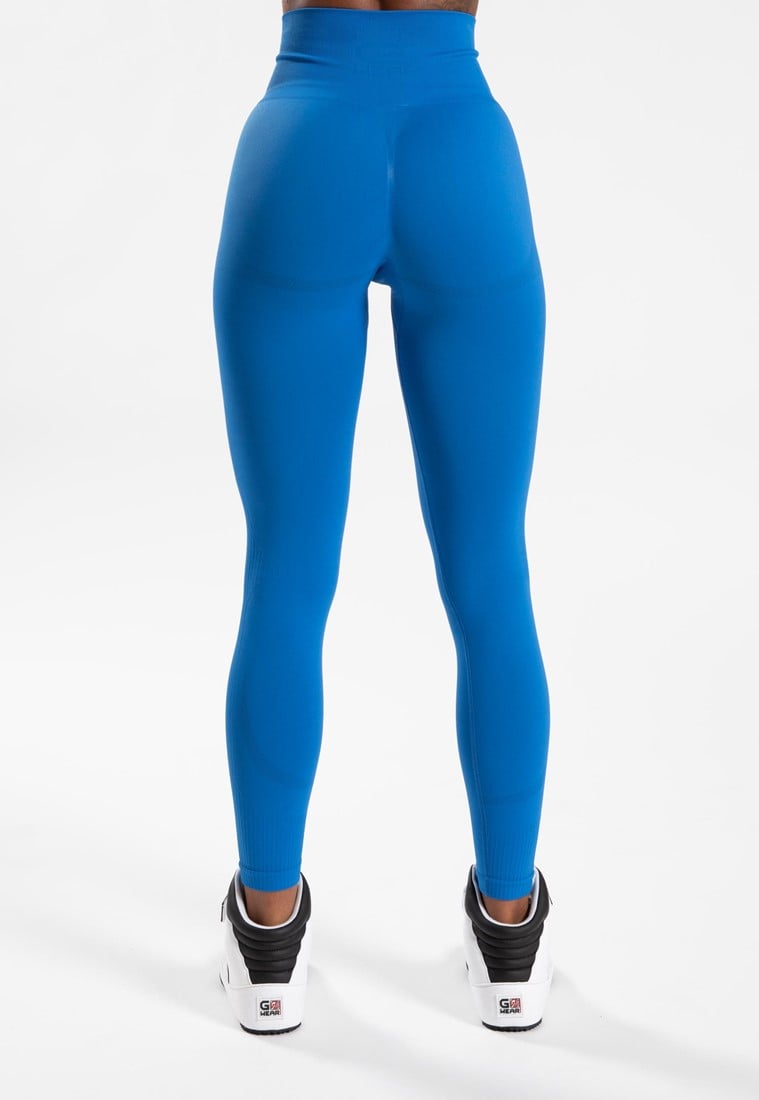 Gorilla Wear Olivia nahtlose Leggings - Blau - XS/S