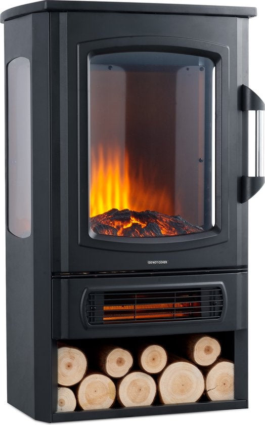 MOA Elektrokamin - Atmosphärenofen - Heizung - Platz für dekoratives Holz - EFS183C