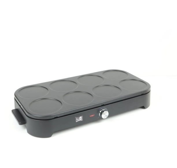 Fritel PM 2260 Pfannkuchenpfanne – Schwarz – 53 x 28 x 12,7 cm – 1500 W, PFAS-frei
