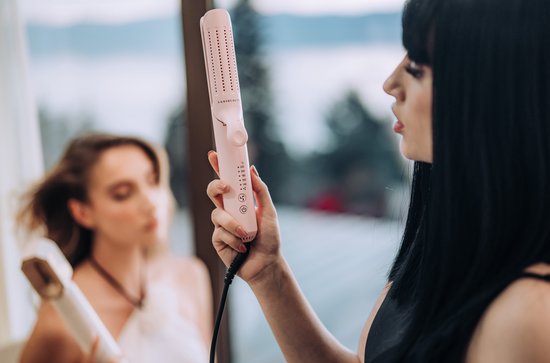 Sansbeauté® 2 in 1 Airflow Glätteisen - Lockenstab - Glätteisen - Haarglätter - Schnelles Aufwärmen - 140℃ bis 220℃ - Glätten & Locken - ION-Technologie