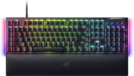 Razer BlackWidow V4 – Mechanische Gaming-Tastatur – Yellow Switch – RGB – 6 Makrotasten – QWERTY