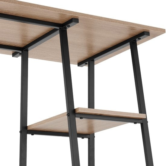tectake - Paisley Schreibtisch 120x50x73,5cm - rostfrei - hellbraun - 404697